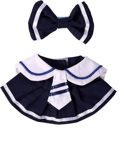 17 cm Puppenkleidung, Kleidung für Puppen-Outfit, Zubehör für 17 cm Puppenkleidung, niedliche Kleidung zum Verkleiden, einzigartiger Stil, 1 große Schleife, 1 Studentenröcke, Mädchen für beste 17 cm Puppenkleidung, Kleidung für Puppen-Outfit, Zubehör für 17 cm Puppenkleidung, niedliche Kleidung zum Verkleiden, einzigartiger Stil, 1 große Schleife, 1 Studentenröcke, Mädchen für beste von NIEBYI