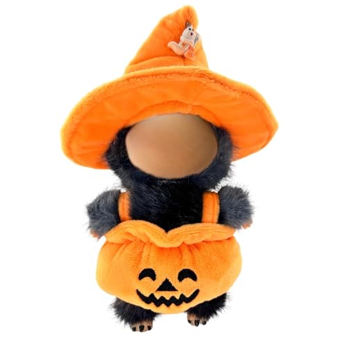 17 cm Puppenkleidung, Kürbis-Outfit mit Hexenhut, 17 cm Puppenzubehör, Halloween-Themenkleidung für 17 cm große Puppen, Halloween-Kostüm für Sammelpuppen, Geschenkidee 17 cm Puppenkleidung, Kürbis-Outfit mit Hexenhut, 17 cm Puppenzubehör, Halloween-Themenkleidung für 17 cm große Puppen, Halloween-Kostüm für Sammelpuppen, Geschenkidee von NIEBYI