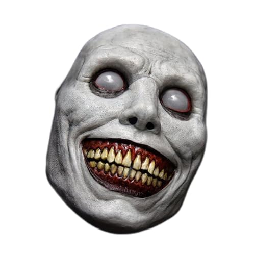 NIEBYI Gruselige Halloween Maske Lächelnde Dämonen Horror Gruseligste Gruselige Weiße Masken mit Auge für Cosplay NIEBYI Gruselige Halloween Maske Lächelnde Dämonen Horror Gruseligste Gruselige Weiße Masken mit Auge für Cosplay von NIEBYI