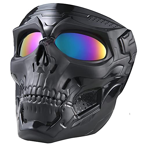NIEBYI Totenkopfmaske, taktische Vollgesichtsmasken für CS Survival-Spiele, Schießen, Cosplay, Film, Paintball, Halloween, gruselige Masken NIEBYI Totenkopfmaske, taktische Vollgesichtsmasken für CS Survival-Spiele, Schießen, Cosplay, Film, Paintball, Halloween, gruselige Masken von NIEBYI