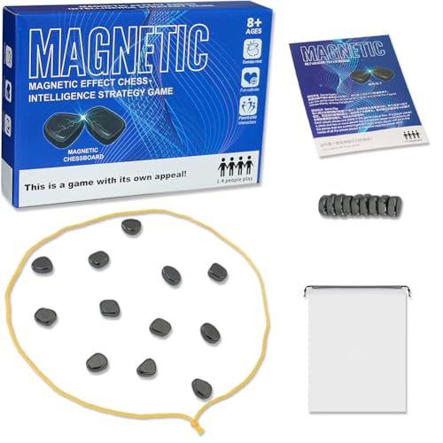 Magnetische Schachspiel, Magnetspiel Magnet Schach, Magnet Spiel mit String, Magnetic Spiel Magnetschach, Familientreffen Brettspiele für Kinder & Erwachsene von NIEEKRUN