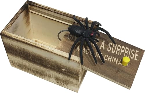 Spinne,Scherzartikel,Spinnen Box,Prank Spider Spielzeug,Erschrecken Der Mit Scare,Streich Funny Plastik,Realistische Spinnenbox Aus Geschenk für Geschenkbox,Gummispinne Pranks Spinnen-Streich-Box von NIEEKRUN