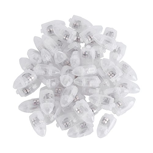 Nikou LED-Lichter, Dekoration, wasserdichte Partylichter, 1 Set/50 Stück für Papierlaternen-Ballon-Hochzeit(gelbes Licht) von Nikou