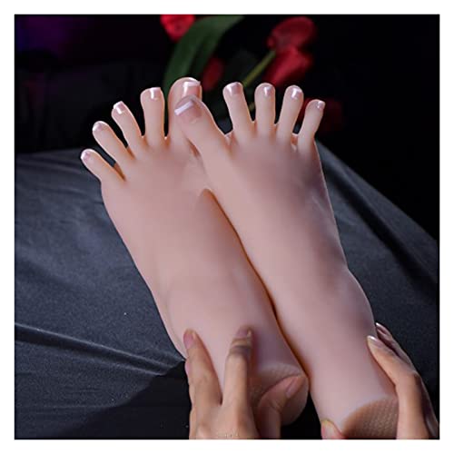 Soft Silicone Foot Model Mannequin Mannequin-Fuß, Fußmodell, Strümpfe, männlicher Zehenbereich aus Kunststoff, kann positioniert werden, Mannequin-Silikon, lebensgroßes weibliches Fußmodell for Kunst, von NINHFTDROU