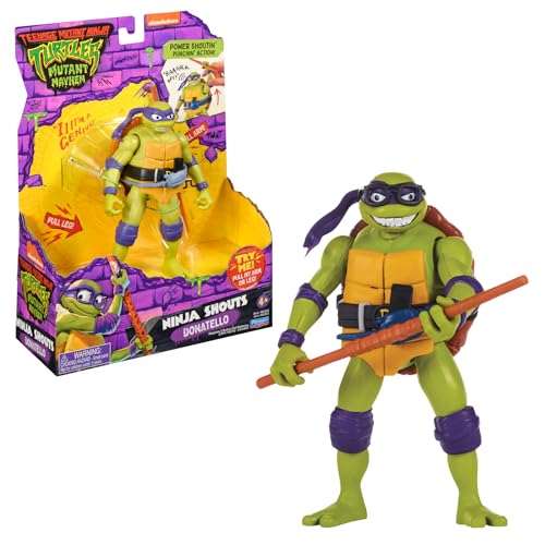 Giochi Preziosi Ninja Schildkröten 2023 CAOS Mutante – Donatello – Format Action-Figuren Deluxe 15 cm mit Geräuscheffekten und mechanischer Kampffunktion – für Kinder und Kinder ab 4 Jahren von NINJA TURTLES