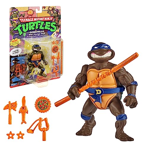 NINJA TURTLES, 10 cm bewegliche Figur, Figruine aus der klassischen Kollektion, Donatello, Spielzeug für Kinder ab 4 Jahren, T00016 von NINJA TURTLES