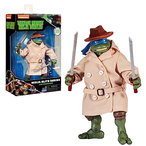 NINJA TURTLES, 15 cm bewegliche Figur, Figruine aus der Elite-Kollektion, Leonardo, Spielzeug für Kinder ab 4 Jahren, Giochi Preziosi T00001 von NINJA TURTLES