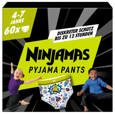 NINJAMAS Pyjama Pants Monatsbox für Jungs, 4-7 Jahre, 60 Stück von NINJAMAS