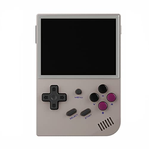 ANBERNIC RG35XX Retro Handheld Spielekonsole, 64G Karte, 5400+ Spiele, Grau von NITEBEAM