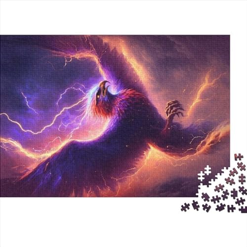 1000 Teile Stern-Phoenix-Puzzle für Erwachsene und Kinder, kreatives rechteckiges Puzzle, Holzpuzzle, lustiges Lernspielzeug, 1000 Teile (75 x 50 cm) von NIXCON