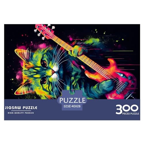 300 Teile Puzzle für Erwachsene Die Ashera Cat Dark Puzzle-Sets für Familien Holzpuzzles Brain Challenge Puzzle 300 Teile (40 x 28 cm) von NIXCON