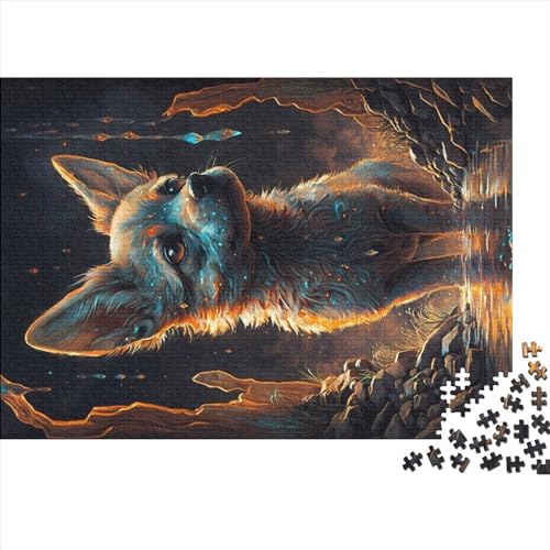 500-teiliges Puzzle für Erwachsene, Chihuahua-Hund, Belletristik-Geschenke, kreative rechteckige Puzzles, Holzpuzzle 500 Teile (52 x 38 cm) von NIXCON