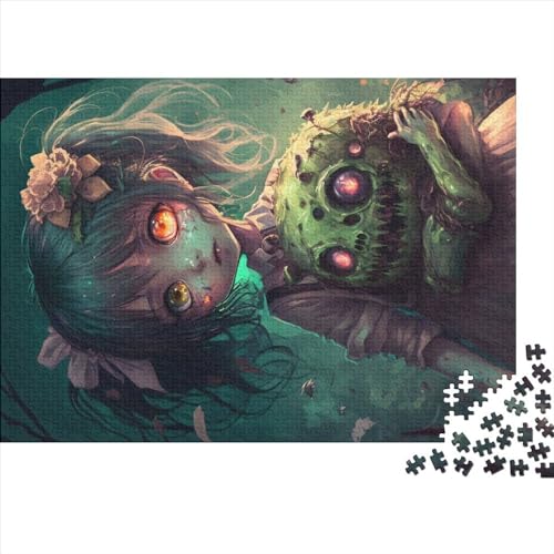 500-teiliges Puzzle für Erwachsene, Zombie-Geschenke, kreative rechteckige Puzzles, Holzpuzzle 500 Teile (52 x 38 cm) von NIXCON