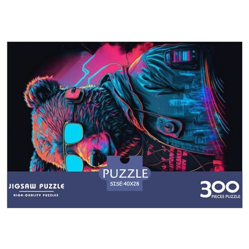 Bearwave Gifts 300-teiliges Puzzle für Erwachsene – Holzpuzzles – Entspannungspuzzlespiele – Denksport-Puzzle 300 Teile (40 x 28 cm) von NIXCON