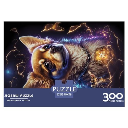 Holzpuzzle mit Chihuahua-Hund für Erwachsene, 300 Teile, rechteckiges Puzzle, Geschenke für Erwachsene, Spiel 300 Teile (40 x 28 cm) von NIXCON