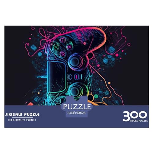 Neon Game Gifts 300-teiliges Puzzle für Erwachsene – Holzpuzzles – Entspannungspuzzlespiele – Denksport-Puzzle 300 Teile (40 x 28 cm) von NIXCON