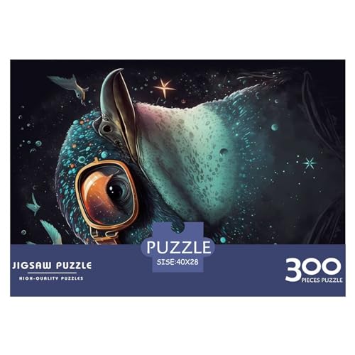 Pinguin-Illusionsgeschenke, 300-teiliges Puzzle für Erwachsene – Holzpuzzles – Entspannungspuzzlespiele – Denksport-Puzzle 300 Teile (40 x 28 cm) von NIXCON