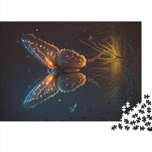 Unrealism Schmetterling 300-teiliges Puzzle für Erwachsene, kreatives rechteckiges Holzpuzzle, Geschenk für Freunde und Familie, 300 Teile (40 x 28 cm) von NIXCON