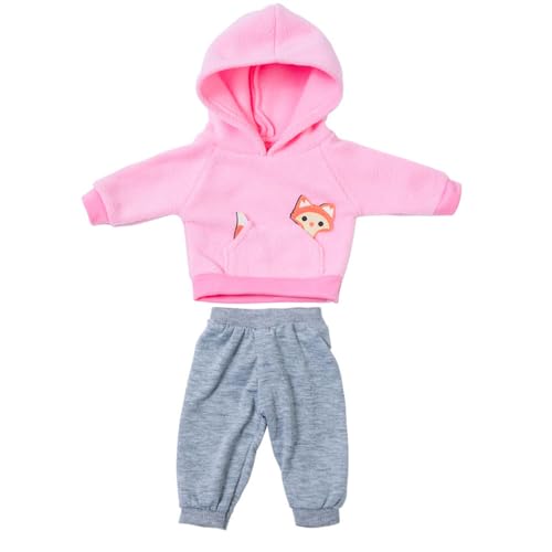 NIXNUT Puppenkleidung, Wintersport-Outfit, Plüsch-Kapuzenpullover, Sweatshirt, Oberteil, Freizeithose, Sporthose für 18-Zoll-American Girl-Puppe mit Fuchsmuster NIXNUT Puppenkleidung, Wintersport-Outfit, Plüsch-Kapuzenpullover, Sweatshirt, Oberteil, Freizeithose, Sporthose für 18-Zoll-American Girl-Puppe mit Fuchsmuster von NIXNUT