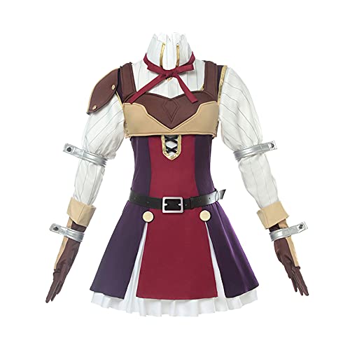 NIXU Anime Aneko Yusagi Raphtalia Cosplay-Kostüm, Uniform, Größe XXXL, XL, Rot von NIXU