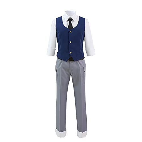 NIXU Anime Assassination Classroom Shiota Nagisa Cosplay Kostüm Uniform (S, Dunkelblau) von NIXU