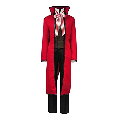 NIXU Anime Black Butler Rolle: Grell Sutcliff Cosplay Kostüm Party Halloween Uniform maßgeschneidert (M-Mitte) von NIXU