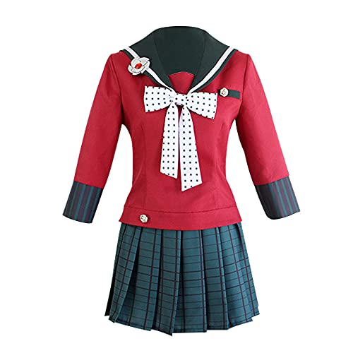 NIXU Anime Dangan Ronpa Harukawa Maki Cosplay Kostüm Uniform (XL-XL, rot) von NIXU