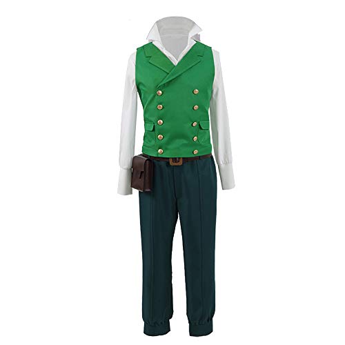 NIXU Anime My Hero Academia Midoriya Izuku Cosplay Kostüm Uniform (M-Mittel, Grün) von NIXU