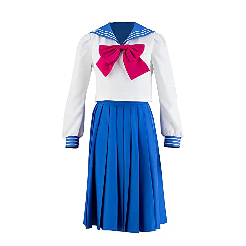 NIXU Anime Sailor Moon Sailor Moon Cosplay-Kostüm, Uniform, maßgeschneidert (XXXXL-ExtraExtraExtraXL, Blau) von NIXU