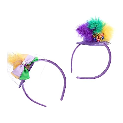 NIYANGLE 2 Stück Delikate Damen Haarschmuck Party Haarreifen mit Federn Leichtes Textil Stirnband für Frauen Karneval Weihnachtsfest Geburtstagsfeier NIYANGLE 2 Stück Delikate Damen Haarschmuck Party Haarreifen mit Federn Leichtes Textil Stirnband für Frauen Karneval Weihnachtsfest Geburtstagsfeier von NIYANGLE