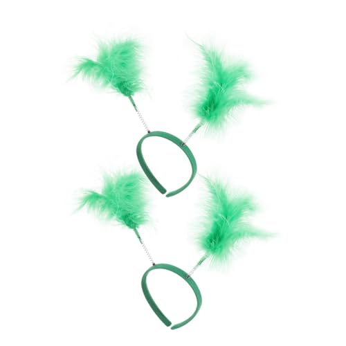 NIYANGLE 2 Stück Haarreif Leichtes Damen Haarband mit Grünem Design Modischer Kopfschmuck für Party Festival Fotografie Hochzeit und Bühnenauftritte NIYANGLE 2 Stück Haarreif Leichtes Damen Haarband mit Grünem Design Modischer Kopfschmuck für Party Festival Fotografie Hochzeit und Bühnenauftritte von NIYANGLE