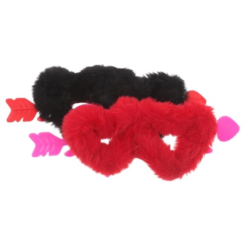 NIYANGLE 2 Stück Kuschelige Herz-sonnenbrillen mit Plüschrahmen Punk Cat Eye Design Weiche als Party-accessoire für Junggesellinnenabschied Valentinstag Hochzeitsfeiern NIYANGLE 2 Stück Kuschelige Herz-sonnenbrillen mit Plüschrahmen Punk Cat Eye Design Weiche als Party-accessoire für Junggesellinnenabschied Valentinstag Hochzeitsfeiern von NIYANGLE