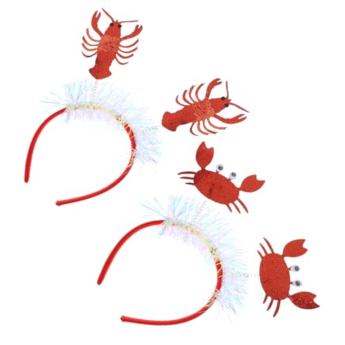 NIYANGLE 2 Stück Teiliges Meereslebewesen Kostüm Krabbe und Hummer Kreativer Party-haarschmuck für Erwachsene Einfach zu Tragen für Karneval Fasching und Kostümpartys NIYANGLE 2 Stück Teiliges Meereslebewesen Kostüm Krabbe und Hummer Kreativer Party-haarschmuck für Erwachsene Einfach zu Tragen für Karneval Fasching und Kostümpartys von NIYANGLE