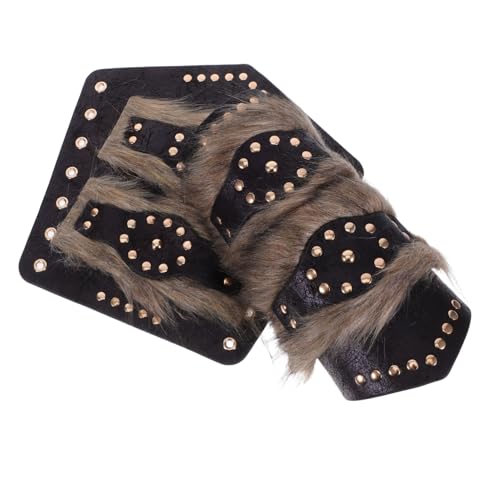 NIYANGLE 2 Stück Teiliges Mittelalterliches Armband Langlebigem Kunstleder Verstellbare Dreifache Riemen-armschützer für Männer und Frauen Authentische Ritter-bracers für Cosplay LARP NIYANGLE 2 Stück Teiliges Mittelalterliches Armband Langlebigem Kunstleder Verstellbare Dreifache Riemen-armschützer für Männer und Frauen Authentische Ritter-bracers für Cosplay LARP von NIYANGLE