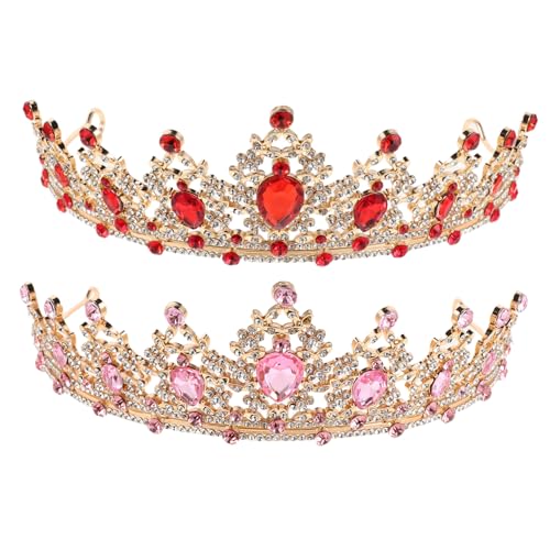 NIYANGLE 2 Stück Tiara Glitzernde Prinzessin Kronen Haarbänder mit Strasssteinen Funkelndes Stirnband für Kleinkinder Mädchen für Geburtstagsfeiern und Rollenspiele NIYANGLE 2 Stück Tiara Glitzernde Prinzessin Kronen Haarbänder mit Strasssteinen Funkelndes Stirnband für Kleinkinder Mädchen für Geburtstagsfeiern und Rollenspiele von NIYANGLE