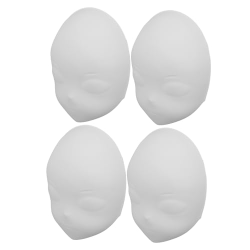NIYANGLE 4 Stück Weiße bemalbare Vollgesichts-Masken zum Selbergestalten Glatte Oberfläche für Handmalerei für Karneval Faschings Party-Dekoration und DIY-Kunstprojekte NIYANGLE 4 Stück Weiße bemalbare Vollgesichts-Masken zum Selbergestalten Glatte Oberfläche für Handmalerei für Karneval Faschings Party-Dekoration und DIY-Kunstprojekte von NIYANGLE