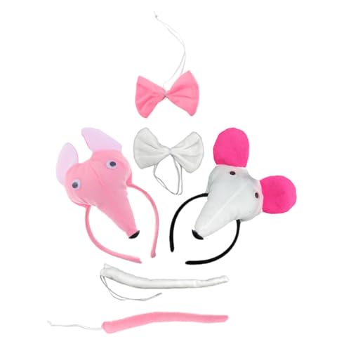 NIYANGLE 6 Stück Teiliges Mausohren Kostüm Haarreif Mäuseform Weiches Material Komfortabler Sitz Für Erwachsene Party Hochzeit Geburtstag NIYANGLE 6 Stück Teiliges Mausohren Kostüm Haarreif Mäuseform Weiches Material Komfortabler Sitz Für Erwachsene Party Hochzeit Geburtstag von NIYANGLE