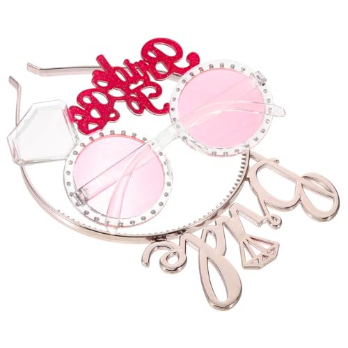 NIYANGLE Bachelorette Party Brillen Teilig Transparente Braut Sonnenbrille und Roségoldene Braut Haarreif Trendige Eyewear für Junggesellinnenabschied und Hochzeitsdeko Langlebiges Material NIYANGLE Bachelorette Party Brillen Teilig Transparente Braut Sonnenbrille und Roségoldene Braut Haarreif Trendige Eyewear für Junggesellinnenabschied und Hochzeitsdeko Langlebiges Material von NIYANGLE
