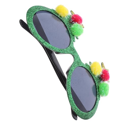 NIYANGLE Glitzernde Weihnachtsbaum-brille aus Kunststoff mit Pompons Leichte Langlebige Party-sonnenbrille für Erwachsene Festliche Xmas-partyaccessoires und Neujahrs-dekorationen NIYANGLE Glitzernde Weihnachtsbaum-brille aus Kunststoff mit Pompons Leichte Langlebige Party-sonnenbrille für Erwachsene Festliche Xmas-partyaccessoires und Neujahrs-dekorationen von NIYANGLE