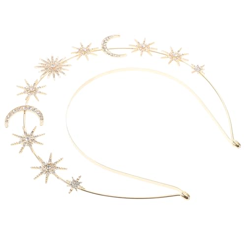 NIYANGLE Göttinnen haarreif mit Sternen und Mond Glitzerndes Party haarband aus Leichtem Formbeständigem Legierungs material Rutschfest und Stabil für Braut und Festliche Anlässe NIYANGLE Göttinnen haarreif mit Sternen und Mond Glitzerndes Party haarband aus Leichtem Formbeständigem Legierungs material Rutschfest und Stabil für Braut und Festliche Anlässe von NIYANGLE