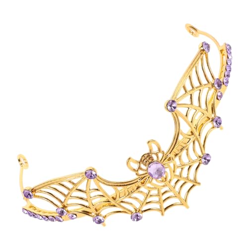 NIYANGLE Halloween Crown Tiara Spinnen-Haarband Metallkrone Party Tiara Kopfbedeckung mit Strasskrone Spinnenstirnband für Erwachsene Spinnenkopfschmuck Metallische Strasssteine Golden NIYANGLE Halloween Crown Tiara Spinnen-Haarband Metallkrone Party Tiara Kopfbedeckung mit Strasskrone Spinnenstirnband für Erwachsene Spinnenkopfschmuck Metallische Strasssteine Golden von NIYANGLE