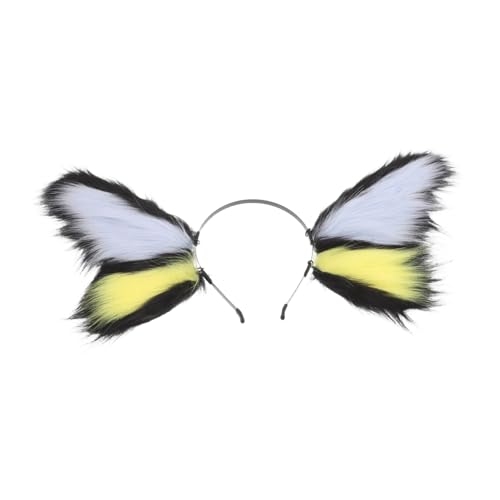 NIYANGLE Halloween Schmetterling Haarreif Verspieltes Tierohren Stirnband Damen Accessoire für Kostüm Party Cosplay NIYANGLE Halloween Schmetterling Haarreif Verspieltes Tierohren Stirnband Damen Accessoire für Kostüm Party Cosplay von NIYANGLE