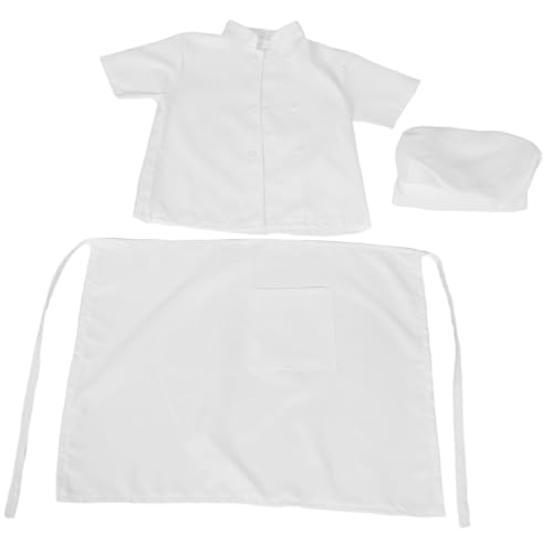 NIYANGLE Kochkostüm Set Weiß Kurzarm Kochschürze Mütze für Jungen Mädchen Bäcker Outfit Backen Kochen Rollenspiel Bühnenkostüm NIYANGLE Kochkostüm Set Weiß Kurzarm Kochschürze Mütze für Jungen Mädchen Bäcker Outfit Backen Kochen Rollenspiel Bühnenkostüm von NIYANGLE
