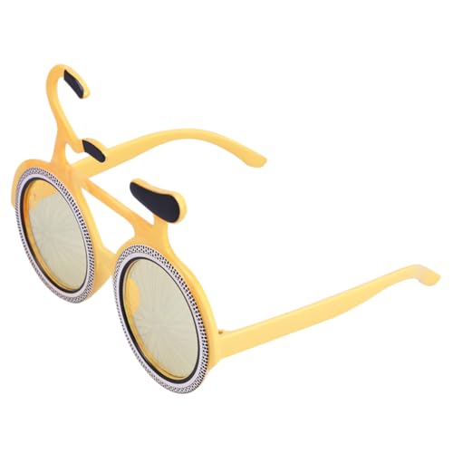 NIYANGLE Lustige Fahrrad Partybrille Gelb aus Robustem Material Originelles Party Accessoire für Karneval Fasching und Fotoshootings Auffällige Brille für Erwachsene NIYANGLE Lustige Fahrrad Partybrille Gelb aus Robustem Material Originelles Party Accessoire für Karneval Fasching und Fotoshootings Auffällige Brille für Erwachsene von NIYANGLE