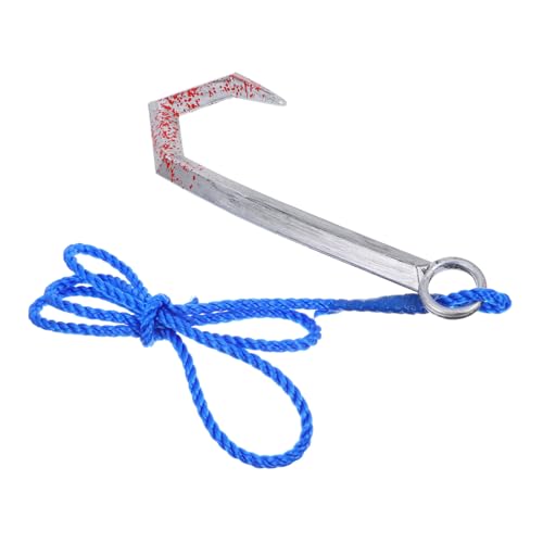 NIYANGLE Plastik Piratenhaken mit Seil Leichtes Cosplay Accessoire für Halloween Piratenparty Auffälliges Kostümzubehör für Erwachsene für Mottopartys und Rollenspiele NIYANGLE Plastik Piratenhaken mit Seil Leichtes Cosplay Accessoire für Halloween Piratenparty Auffälliges Kostümzubehör für Erwachsene für Mottopartys und Rollenspiele von NIYANGLE