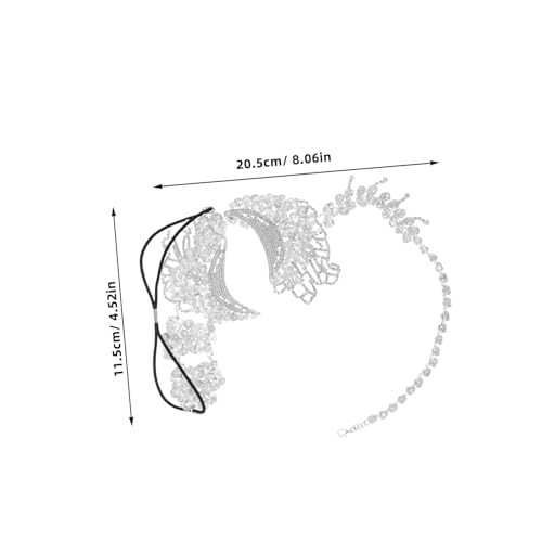 NIYANGLE Rhinestone mit Elastischem Band Halbes Gesicht Wiederverwendbar Leicht Komfortabel für Damen Passend zu Ball Mardi Gras Halloween Venezianischem Karneval Party NIYANGLE Rhinestone mit Elastischem Band Halbes Gesicht Wiederverwendbar Leicht Komfortabel für Damen Passend zu Ball Mardi Gras Halloween Venezianischem Karneval Party von NIYANGLE