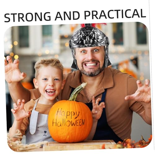 NIYANGLE Römerhelm Herren Helm aus Stabilem Kunststoff Mittelalter Cosplay Kostüm Zubehör für Karneval Halloween Fasching Party NIYANGLE Römerhelm Herren Helm aus Stabilem Kunststoff Mittelalter Cosplay Kostüm Zubehör für Karneval Halloween Fasching Party von NIYANGLE