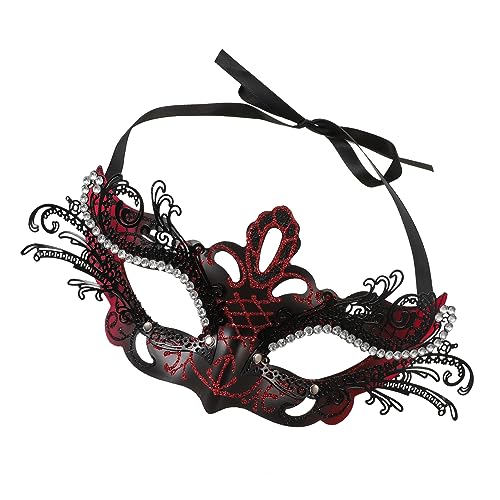 NIYANGLE Rote Eisen Schmetterlingsmaske für Damen Masquerade Ball Halloween Party Kostüm Zubehör Tanzparty Requisite Stilvolles Gesichtsschmuck für Fasching und Karneval NIYANGLE Rote Eisen Schmetterlingsmaske für Damen Masquerade Ball Halloween Party Kostüm Zubehör Tanzparty Requisite Stilvolles Gesichtsschmuck für Fasching und Karneval von NIYANGLE