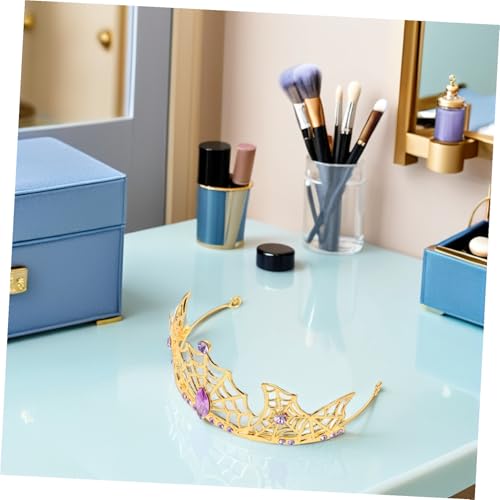 NIYANGLE Spider Web Crown Halloween Tiara mit Funkelnden Strasssteinen Leichter Gothic Haarreif für Damen Eleganter Spinnennetz Kopfschmuck Vielseitiges Party Cosplay-accessoire NIYANGLE Spider Web Crown Halloween Tiara mit Funkelnden Strasssteinen Leichter Gothic Haarreif für Damen Eleganter Spinnennetz Kopfschmuck Vielseitiges Party Cosplay-accessoire von NIYANGLE