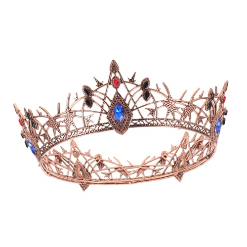 NIYANGLE Vintage Brautkrone Retro Prinzessin Hochzeitsdiadem Goth Braut Haarschmuck Barock Stirnreif für Hochzeiten Partys Renaissance Cosplay Bühnenauftritte NIYANGLE Vintage Brautkrone Retro Prinzessin Hochzeitsdiadem Goth Braut Haarschmuck Barock Stirnreif für Hochzeiten Partys Renaissance Cosplay Bühnenauftritte von NIYANGLE